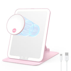 Benbilry foldable travel mirror front view improves makeup precision on the go