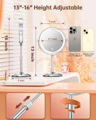 Benbilry lighted makeup mirror with 3 color modes for day-to-night makeup needs.