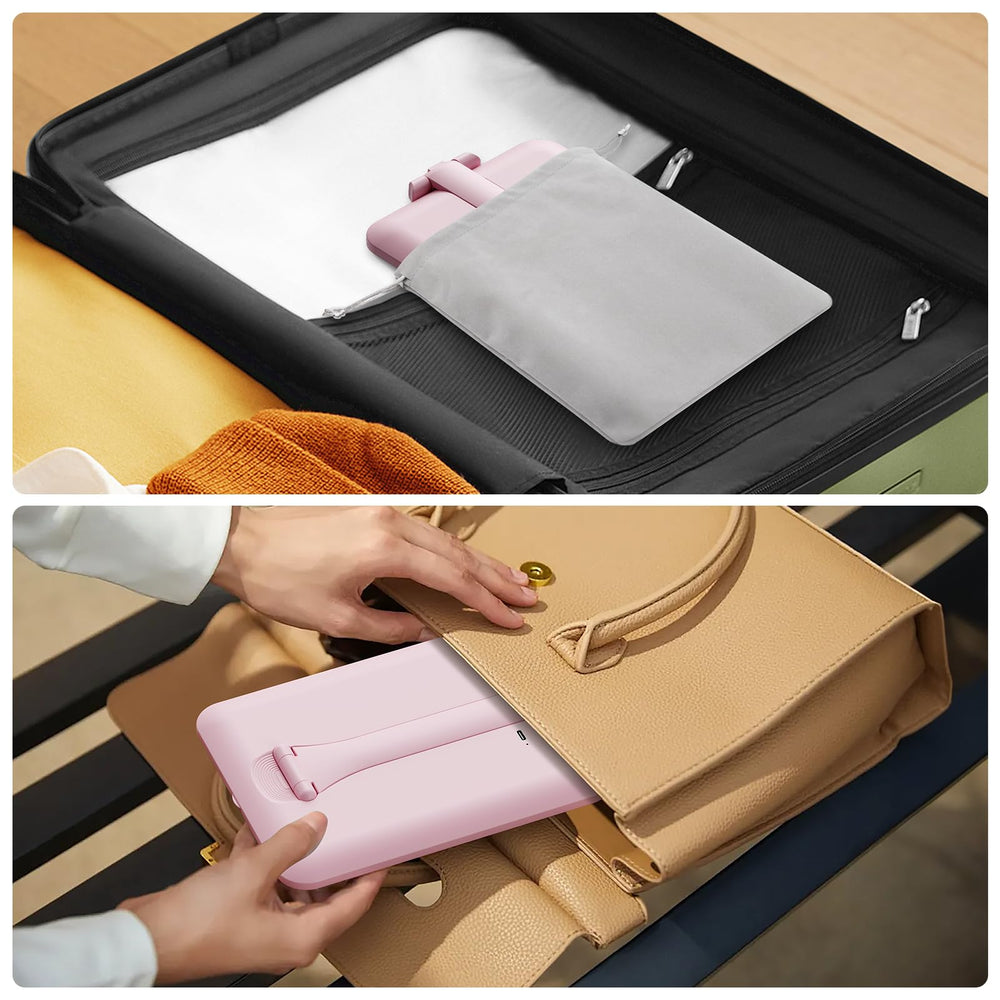 Benbilry pink foldable vanity mirror makes a stylish gift and daily beauty companion