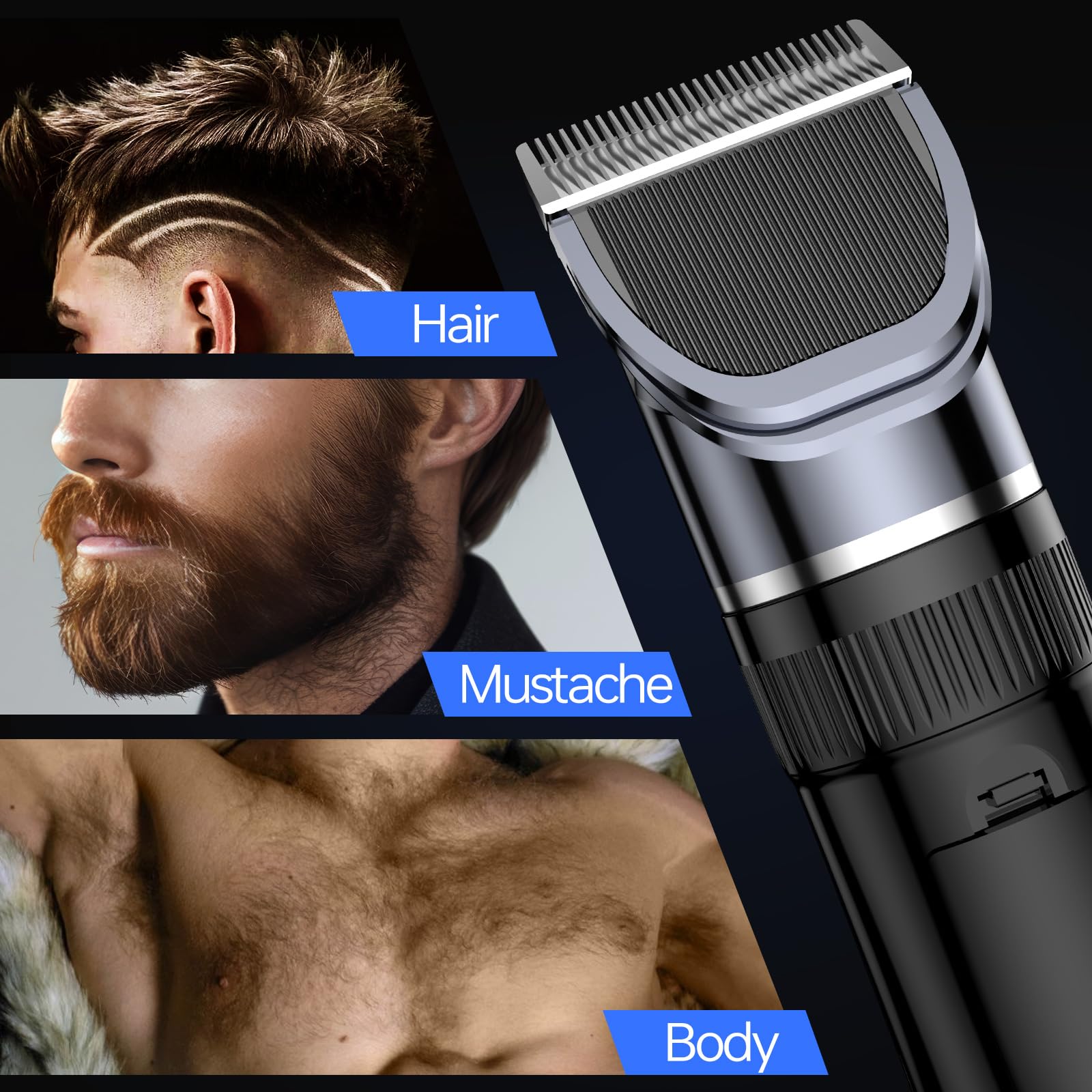 Benbodes cordless rechargeable clipper offers convenient wireless operation for quick touch-ups