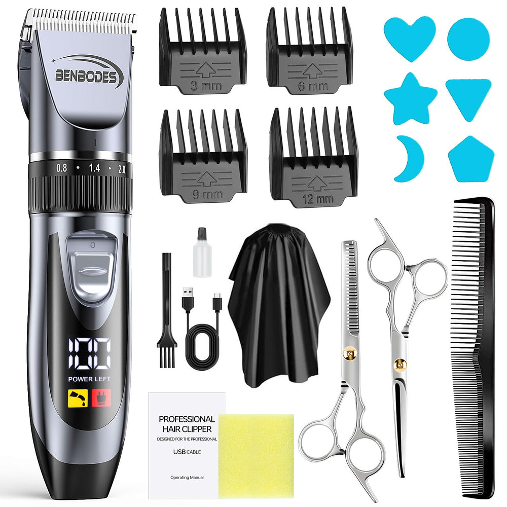Benbodes hair clipper kit with full accessories enables precise at-home grooming