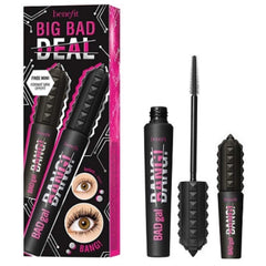Benefit BadGal Bang mascara full-size plus mini set shown for dramatic lift and volume.