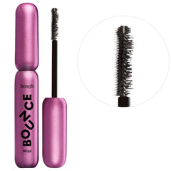 Benefit BADgal Bounce bristle-side close-up shows volume boost for dramatic lashes.