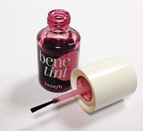 Benefit Benetint Mini cheek and lip swatch shows buildable tint options.
