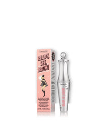 Benefit Brow Setter travel-size clear brow gel being applied for quick brow shaping.