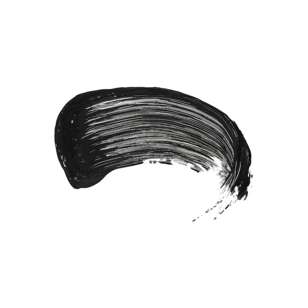 Benefit Fan Fest Mascara application closeup shows curved brush for precise layer control