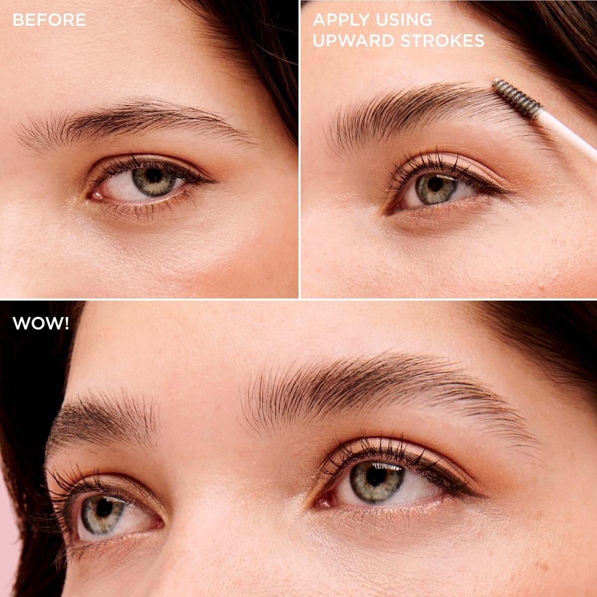 Benefit Fluff Up Brow Wax with argan oil nourishes brows with silky softness