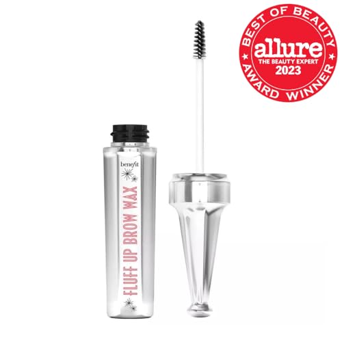 Benefit Fluff Up Brow Wax clear cream texture viewed up close for a natural finish