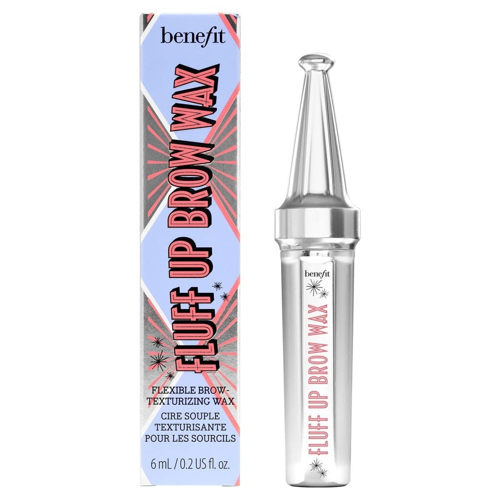 Benefit Fluff Up Brow Wax on brow shows a translucent natural matte finish