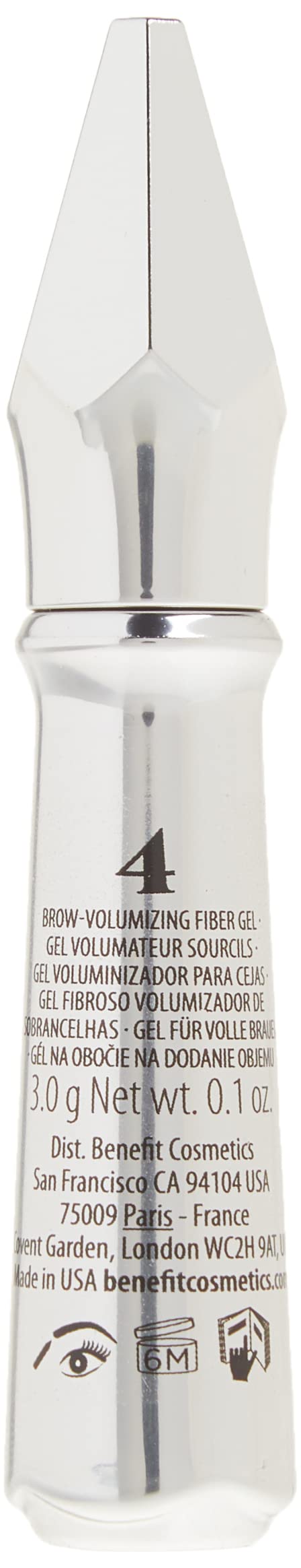 Benefit Gimme Brow before-and-after style on brows for a fuller look