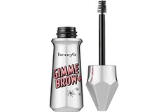 Benefit Gimme Brow mini tapered brush close-up enables precise, mess-free brow application.
