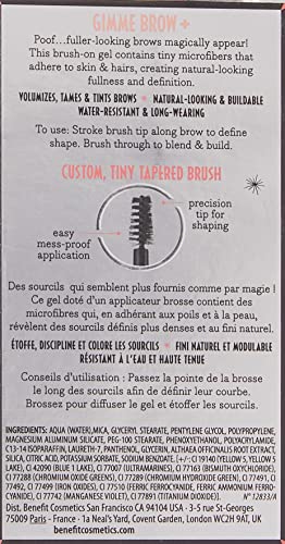 Benefit Gimme Brow swatch on arm demonstrating color and brow volume