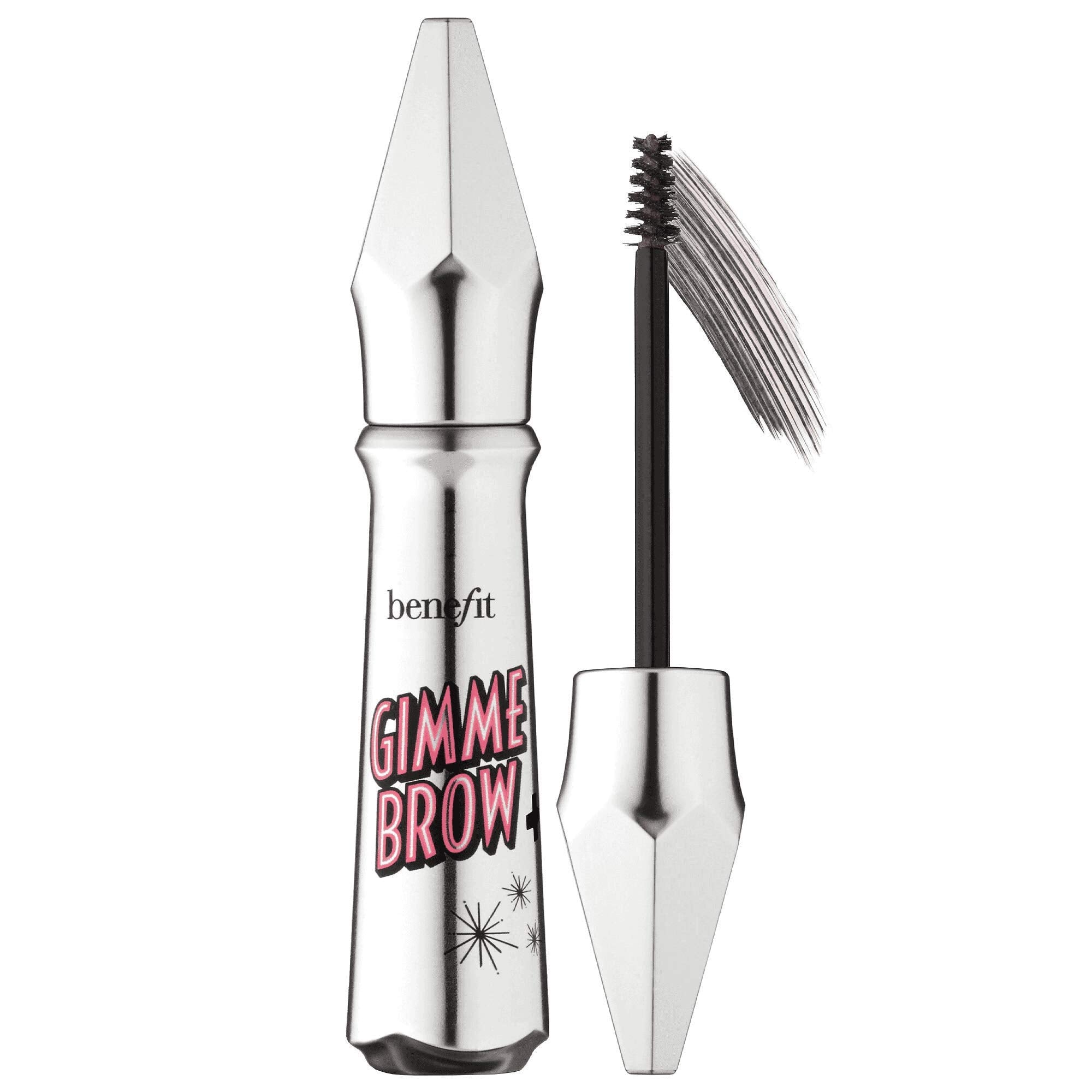 Benefit Gimme Brow Volumizing Fiber Gel in Cool Grey enhances natural fullness for everyday definition.