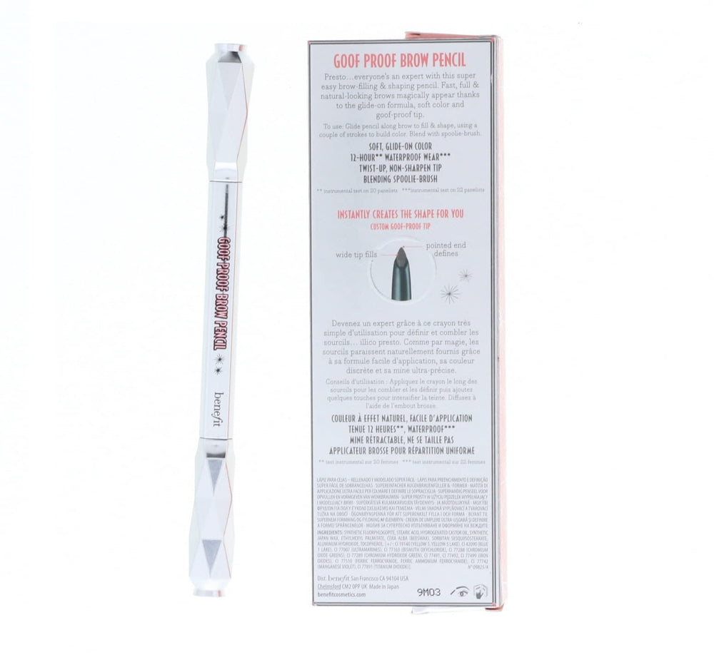 Benefit Goof Proof Brow Pencil DLX in-use on brows for natural filling.