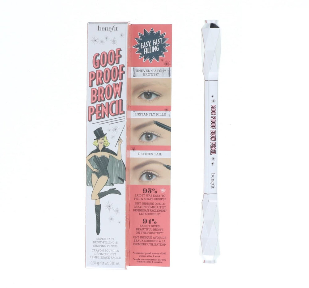 Benefit Goof Proof Brow Pencil DLX packaged for quick brow shaping on the go.