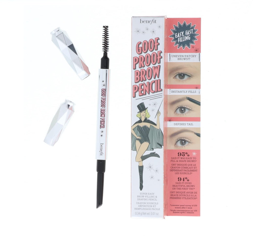 Benefit Goof Proof Brow Pencil DLX tip close-up shows precise shaping capability.