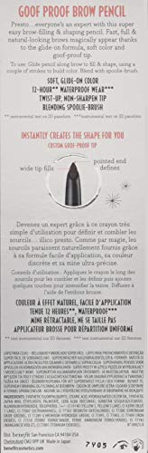 Benefit Goof Proof Brow Pencil spoolie-blend demonstrates seamless finishing.