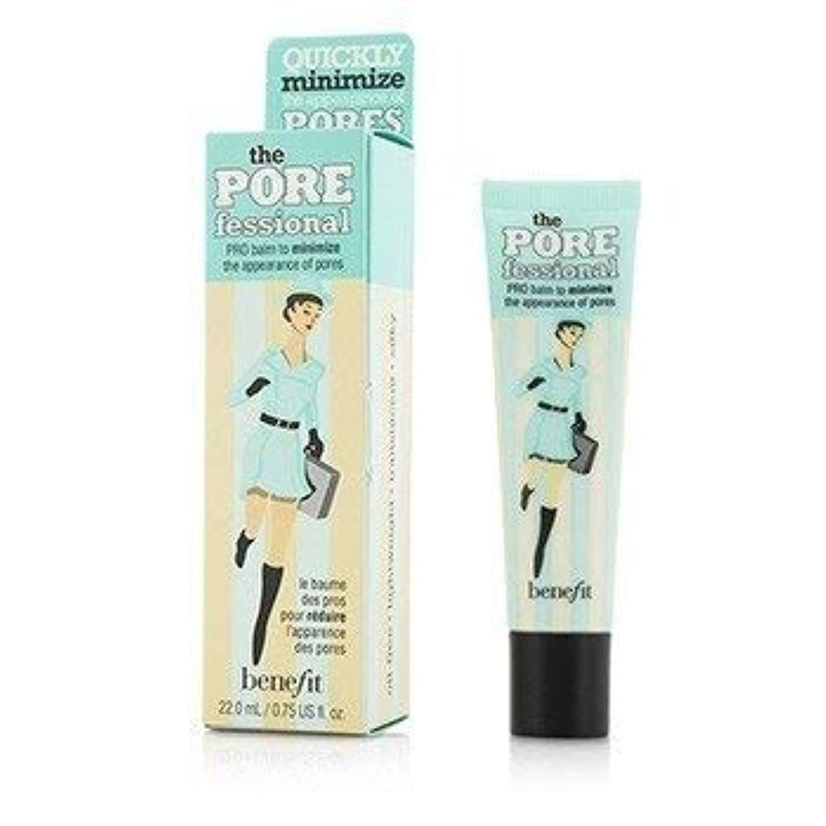 Benefit POREfessional Pro Balm packaging close-up, pore-minimizing primer for smoother skin.