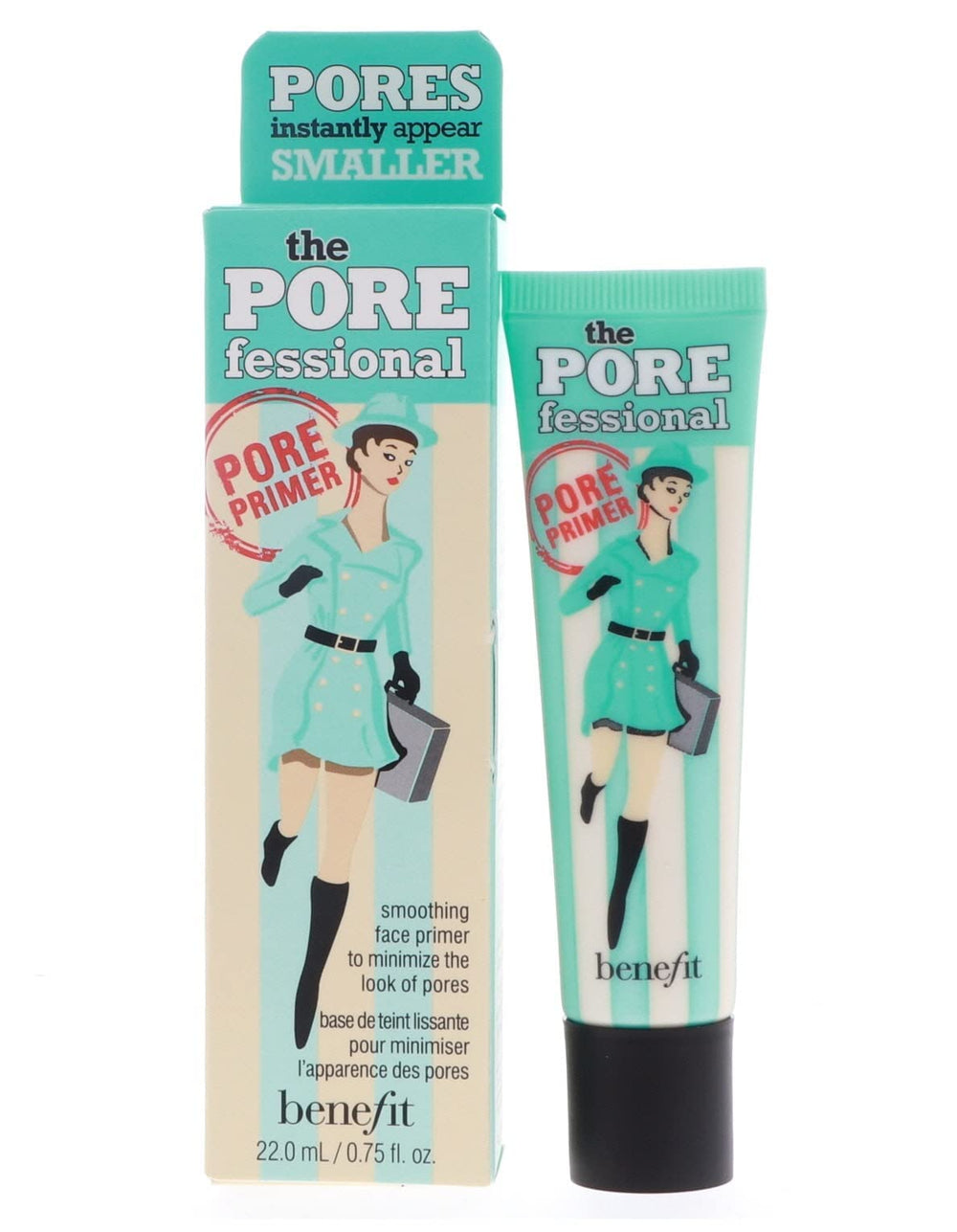Benefit POREfessional Pro Balm silky texture demonstrates lightweight, no-oil feel for makeup-ready skin.