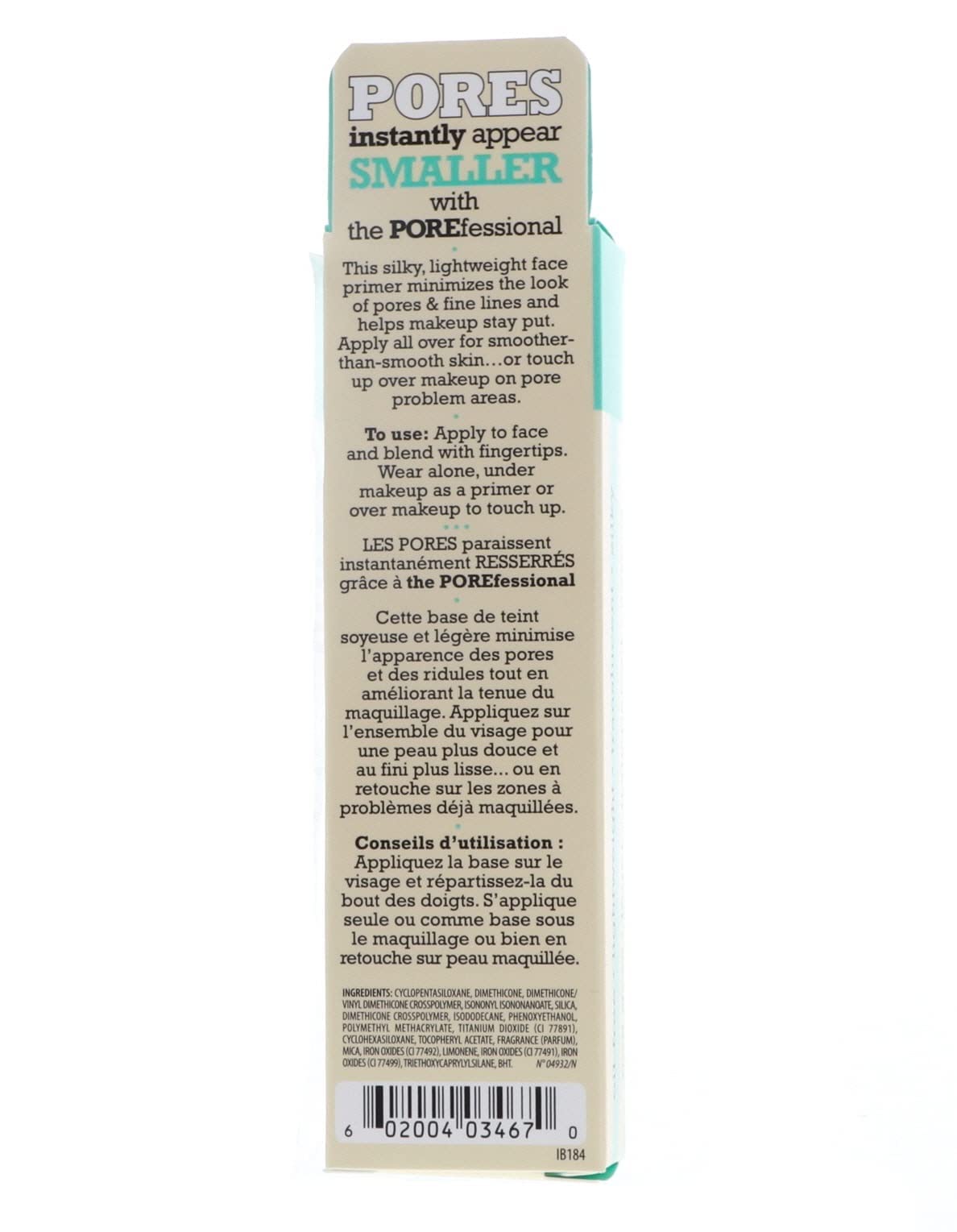 Benefit POREfessional Pro Balm being applied under makeup for smoother, longer-lasting wear.