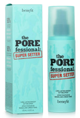 Benefit POREfessional Super Setter application mist evenly coats skin