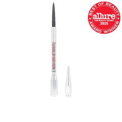 Benefit Precisely My Brow Pencil Built-In Spoolie Brush aids blending and grooming brows.