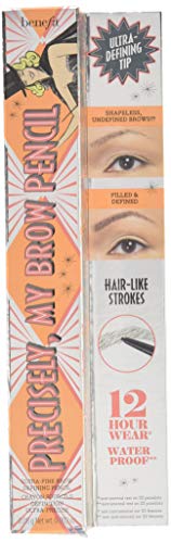 Benefit Precisely My Brow Pencil twist-up mechanism enables easy, on-the-go sharpening-free application.