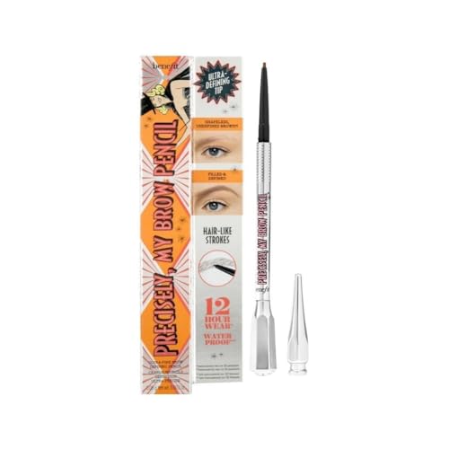 Benefit Precisely My Brow Pencil Warm Medium Brown shade for natural look.