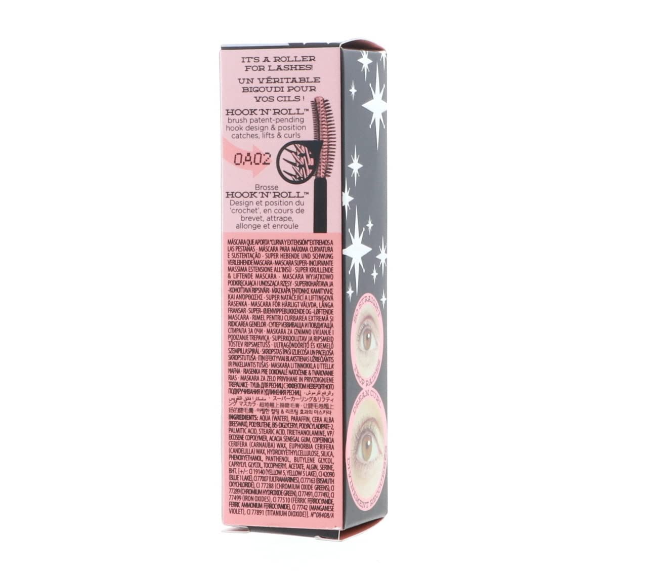 Benefit Roller Lash deluxe mini packaging for travel or purse.