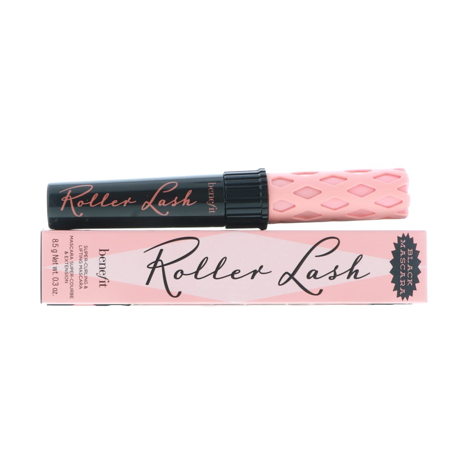 Benefit Roller Lash mascara swatch black emphasizes bold color for everyday or evening looks