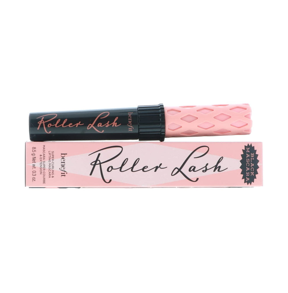 Benefit Roller Lash mascara swatch black emphasizes bold color for everyday or evening looks