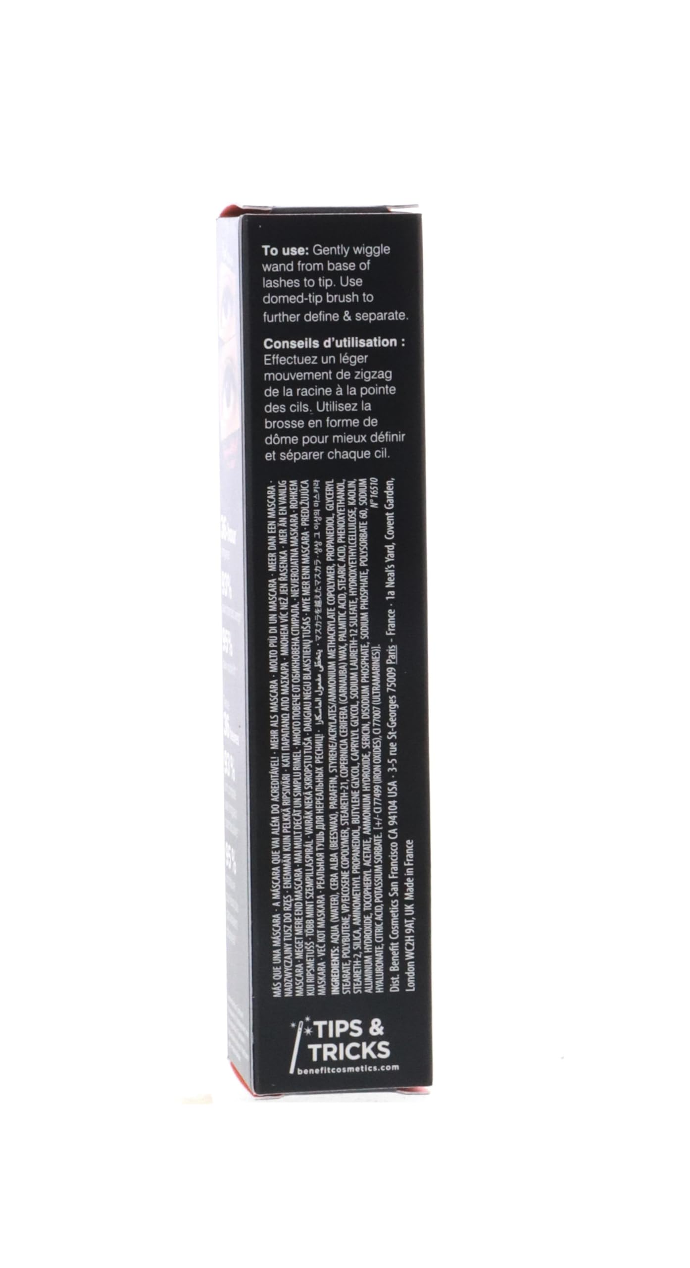 Benefit They're Real Mascara packaging tube ready for travel.