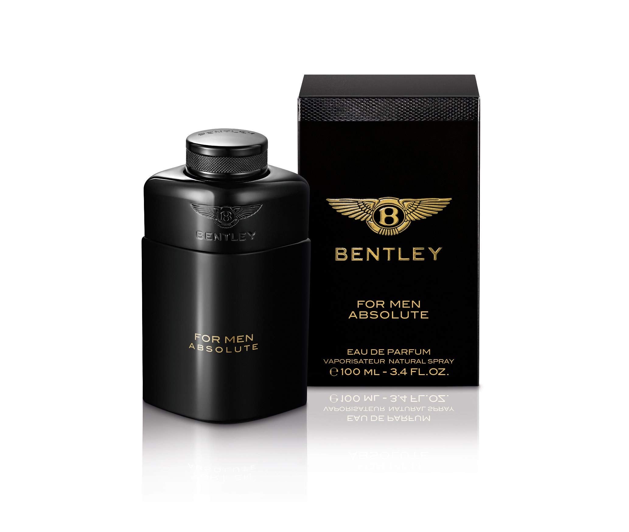 Bentley Absolute Men EDP packaging box emphasizes gift-worthy presentation and sophistication.
