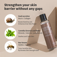 BENTON Bee Venom Toner natural ingredients highlight calming, refined texture