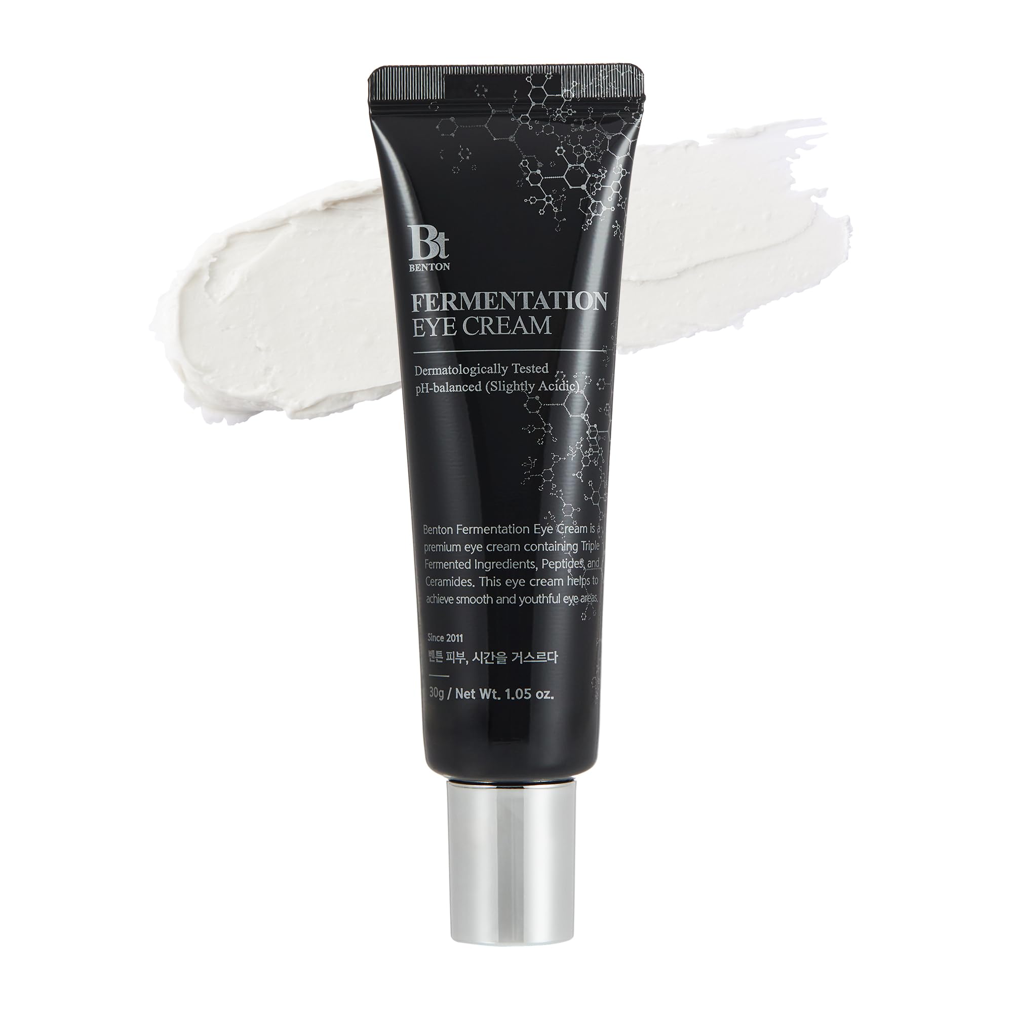 BENTON Fermentation Eye Cream jar close-up showing rich texture for eye care