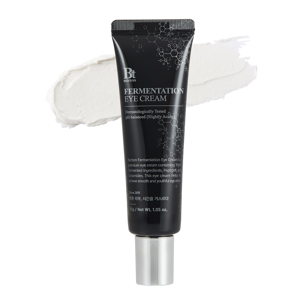 BENTON Fermentation Eye Cream jar close-up showing rich texture for eye care