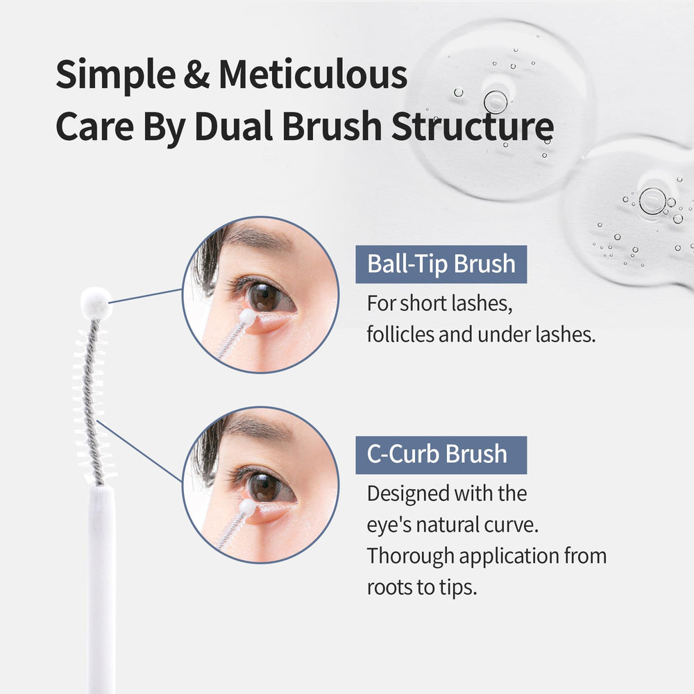 BENTON Honest Eyelash Serum morning and evening application scene