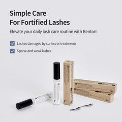 BENTON Honest Eyelash Serum brush close-up for precise, even coverage