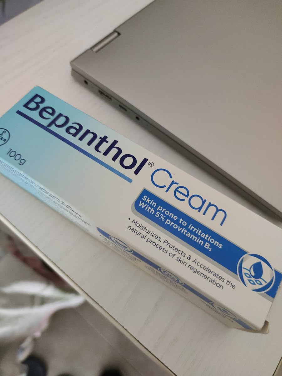 Bepanthol cream dry-skin areas view shows versatile daily moisturization.