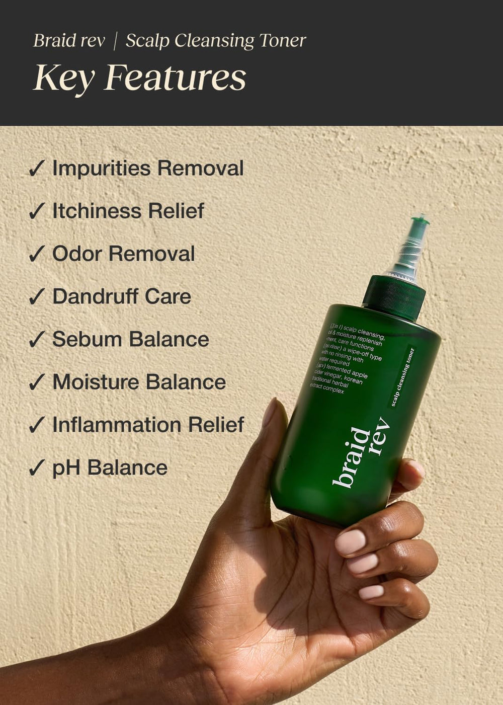 Bephor label closeup highlighting product name and ACV benefit