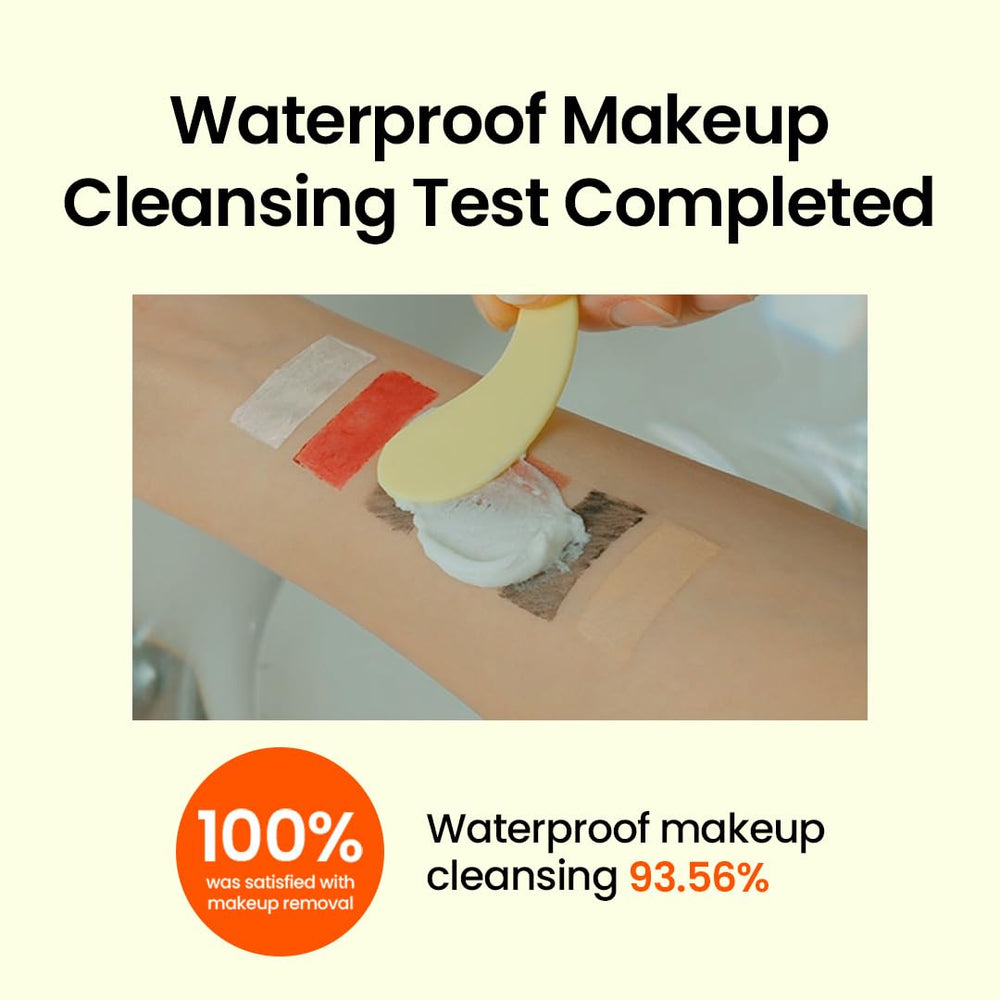 Beplain balm emulsifies into milk and rinses away impurities