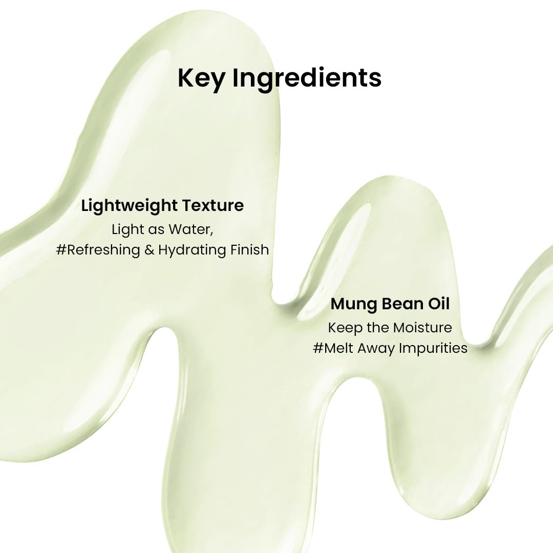 Beplain mung bean cleansing oil fragrance-free label highlights mild formulation
