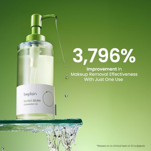 Beplain mung bean cleansing oil pore cleansing action for clearer skin