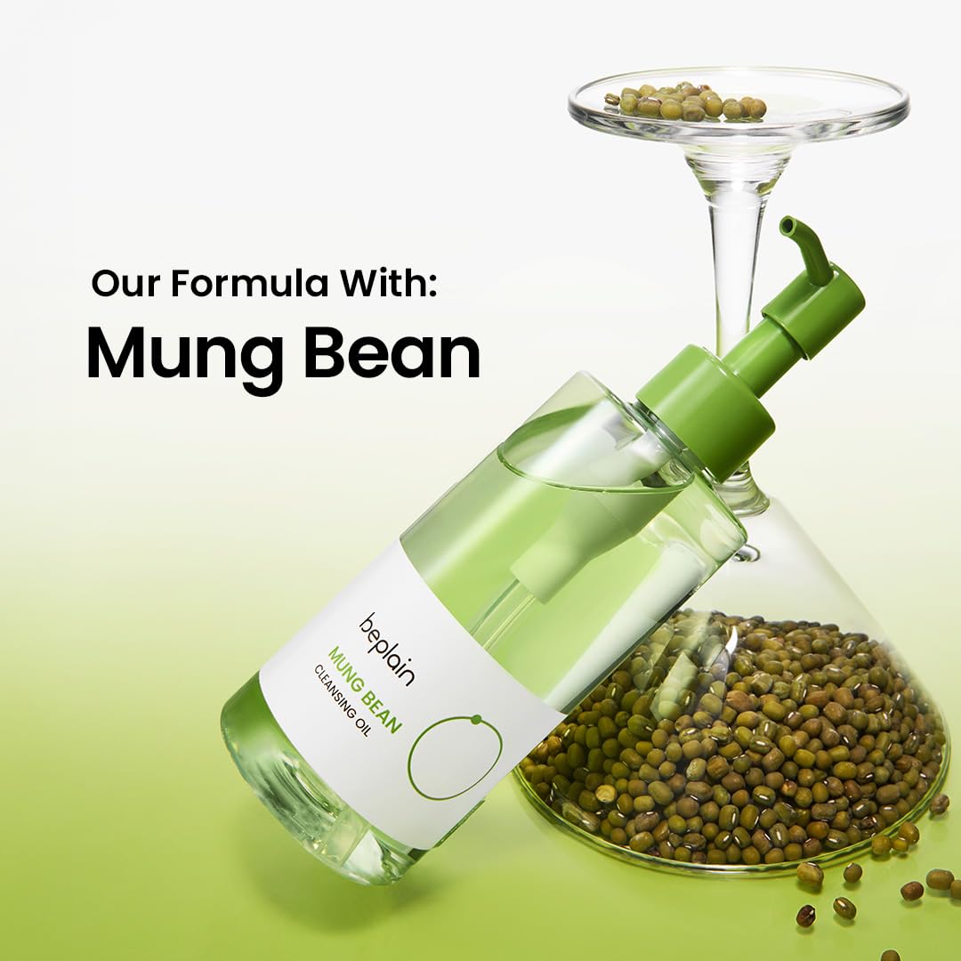 Beplain mung bean cleansing oil routine step for double cleansing