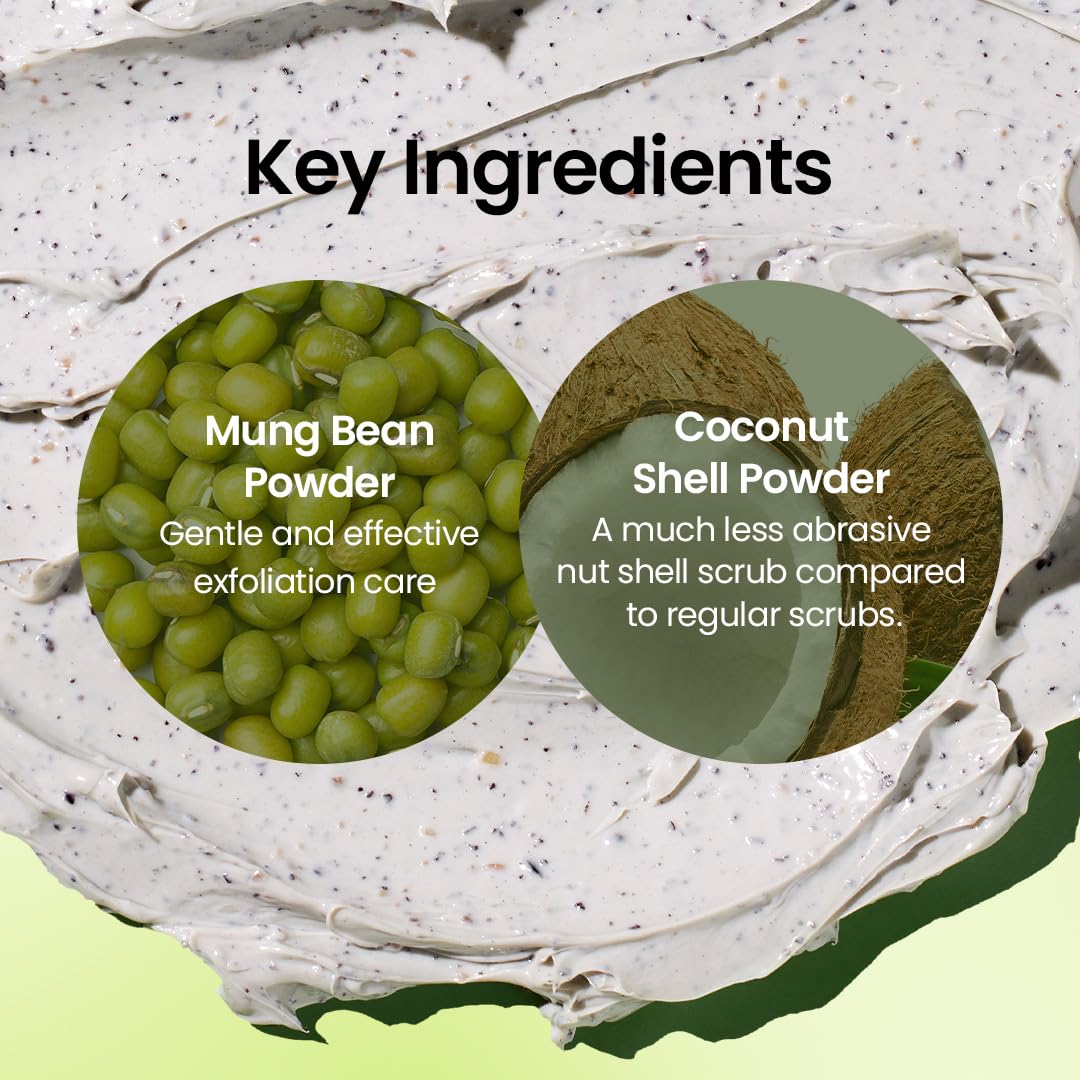 Beplain mung bean pore clay mask fragrance-free formula suitable for sensitive skin.