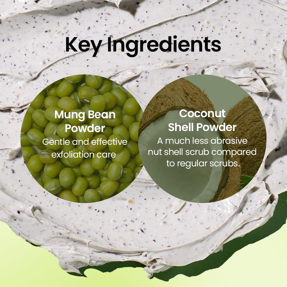 Beplain mung bean pore clay mask fragrance-free formula suitable for sensitive skin.