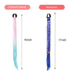 Berchaoki 12pc rainbow braid set adds instant playful texture.