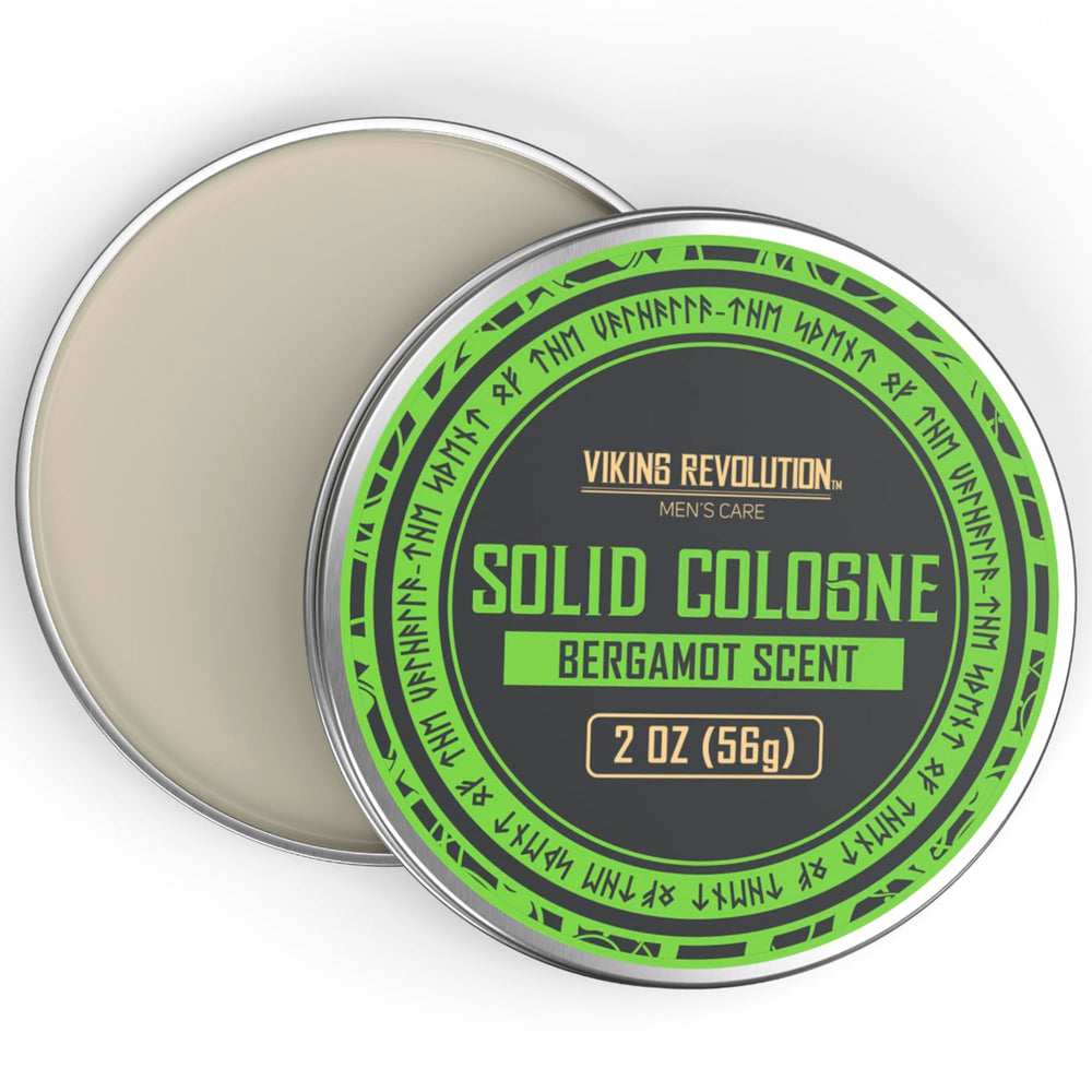 Bergamot solid cologne in use demonstrates quick application and long-lasting aroma.