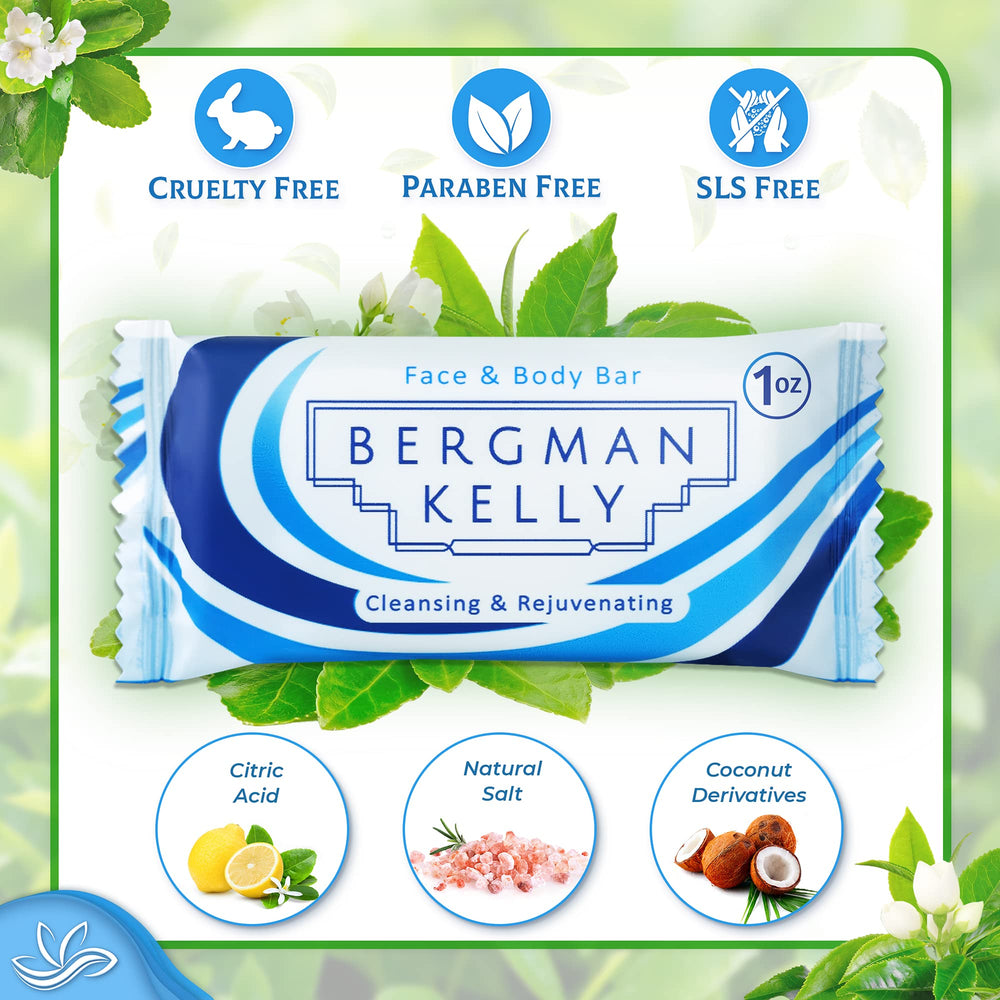 Bergman Kelly 100-pack of 1oz bars ready for hotel or vacation rental turnover.