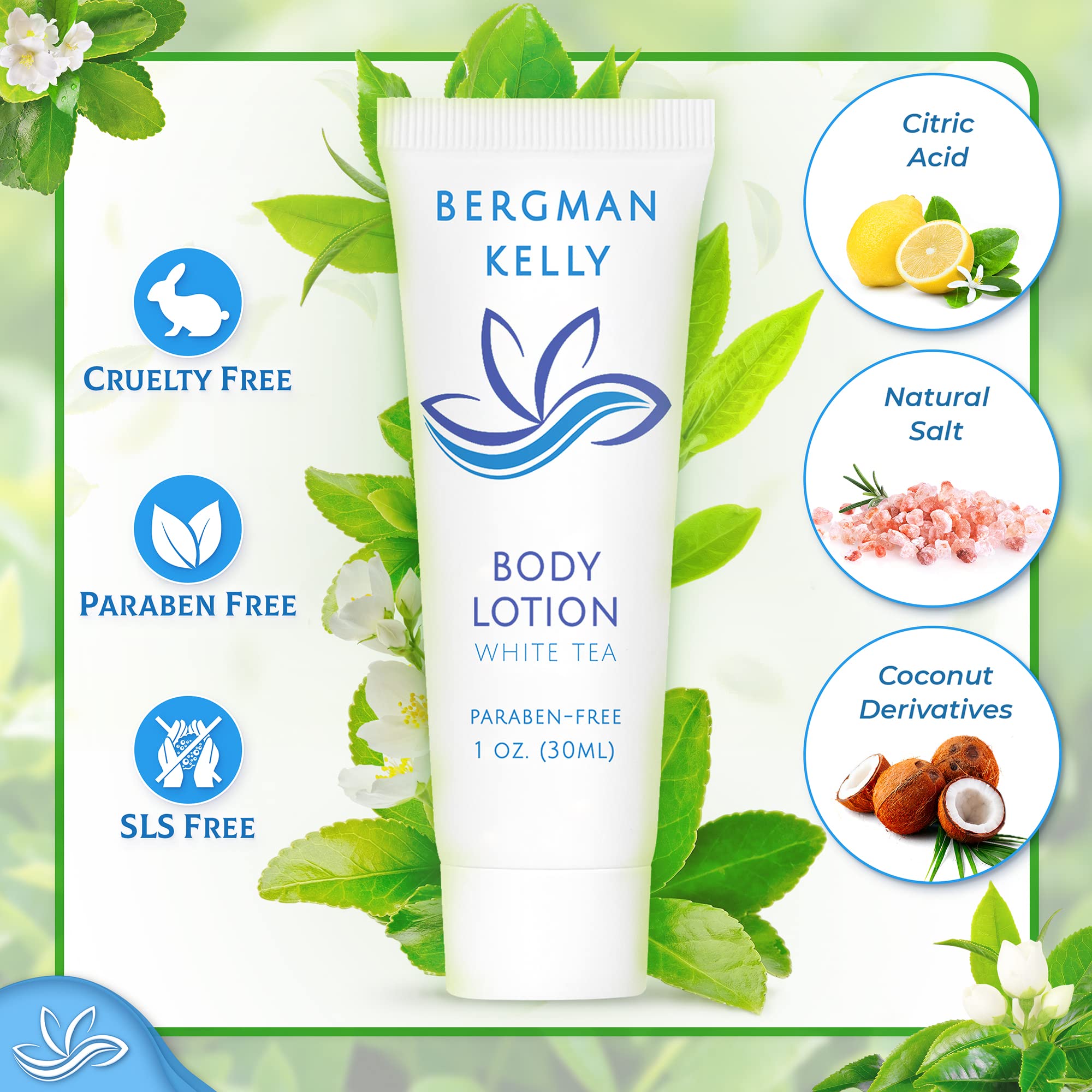 BERGMAN KELLY bulk hotel amenities packaging shown for guest-ready rooms